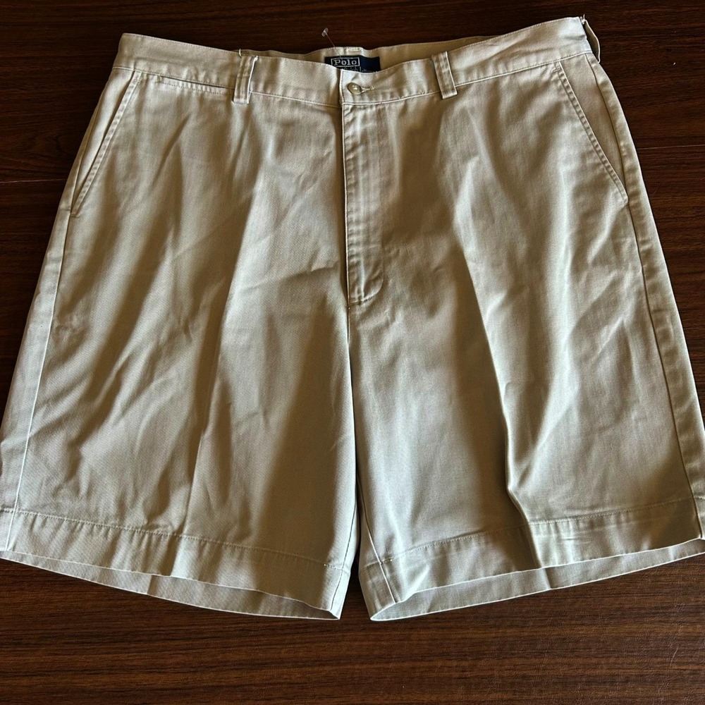 Polo Ralph Lauren Philip Short Mens 40 Khaki Chino Cotton Twill Preppy Classic